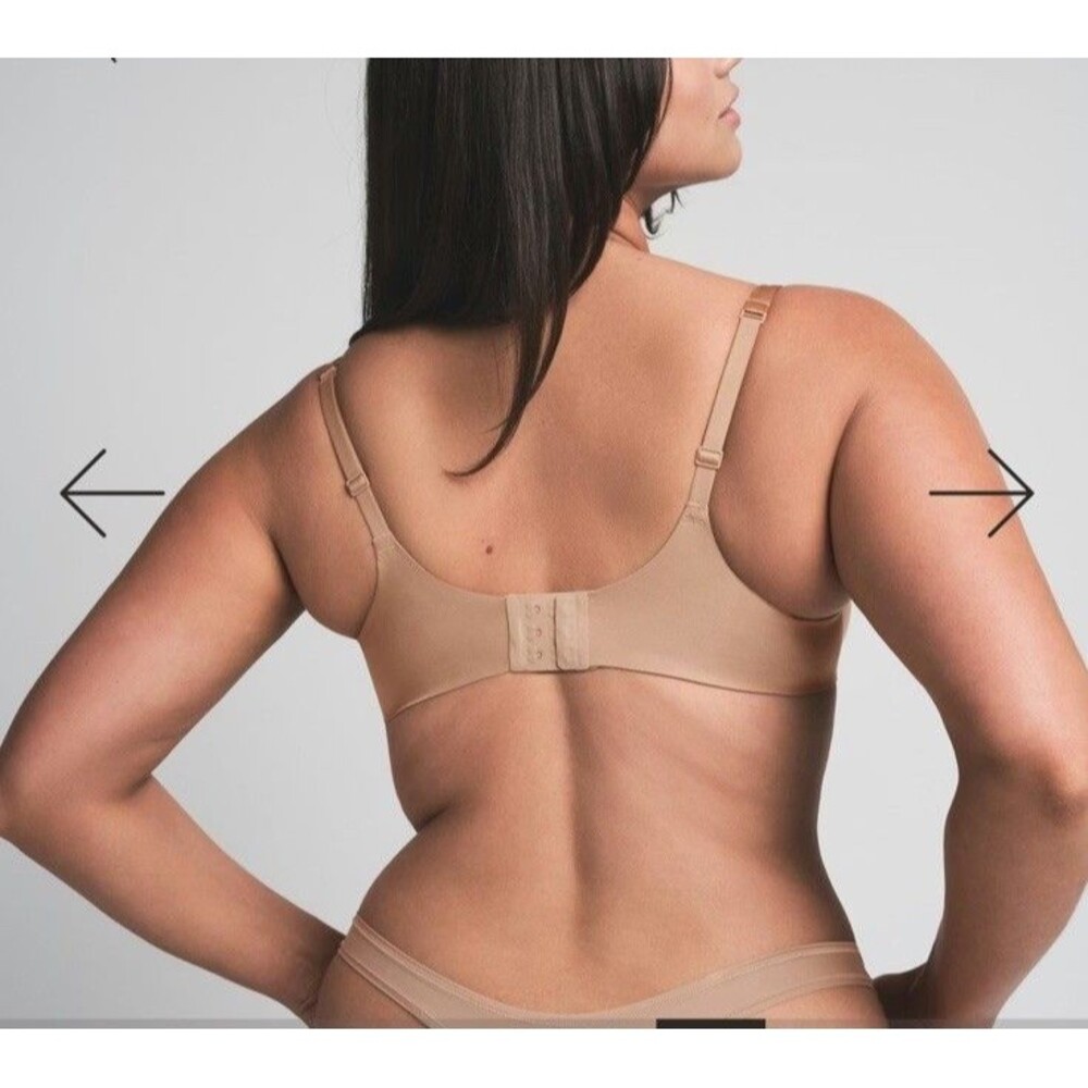 SKIMS 34C Ultimate Push-Up Underwire Balconette Bra Clay - Picture 6 of 7